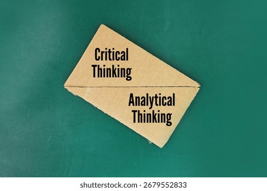 Two points of difference Critical Thinking vs Analytical Thinking. Analytical thinking is more linear and focused, whereas critical thinking is more circular.