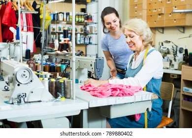 Two professional seamstresses.