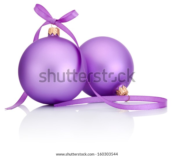 purple christmas bows and ribbons