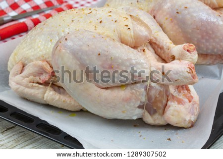 two raw capon