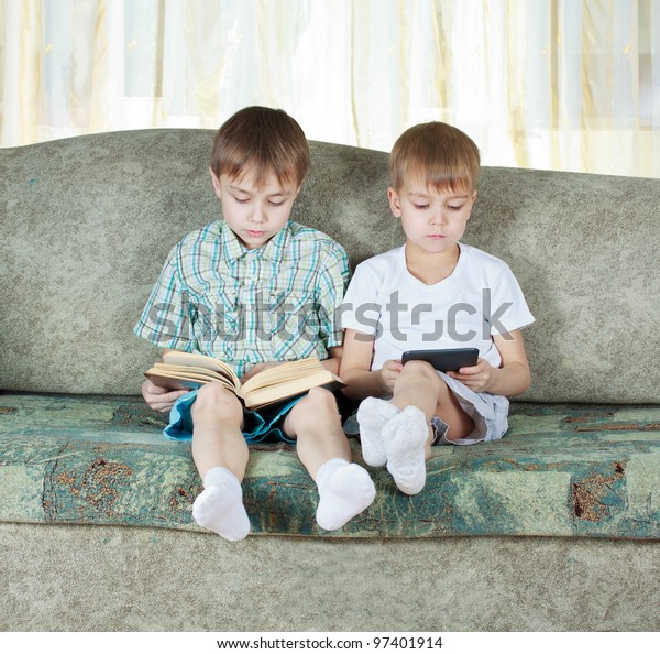 boys on couch