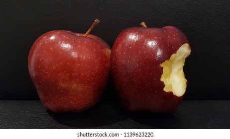 bitten red apple