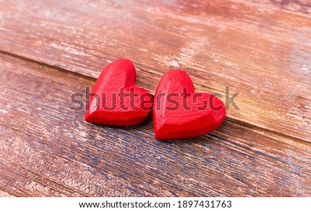 Similar – Image, Stock Photo Heart symbol carved in tree