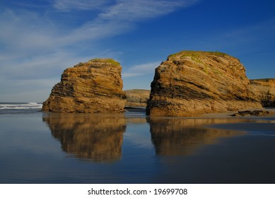Two rocks in the ocean