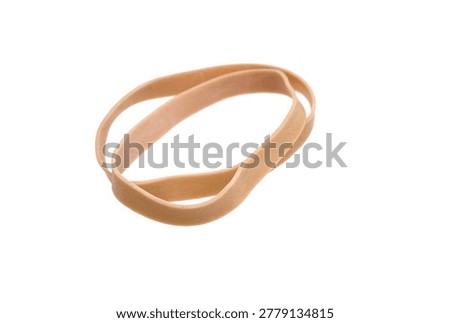two rubber bands isolate white