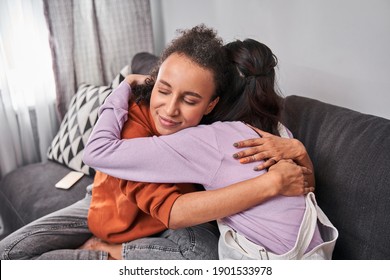 381 Two friends consoling each other Images, Stock Photos & Vectors