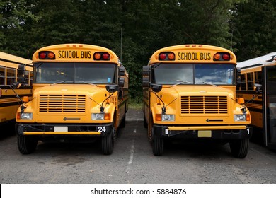 Two school buses