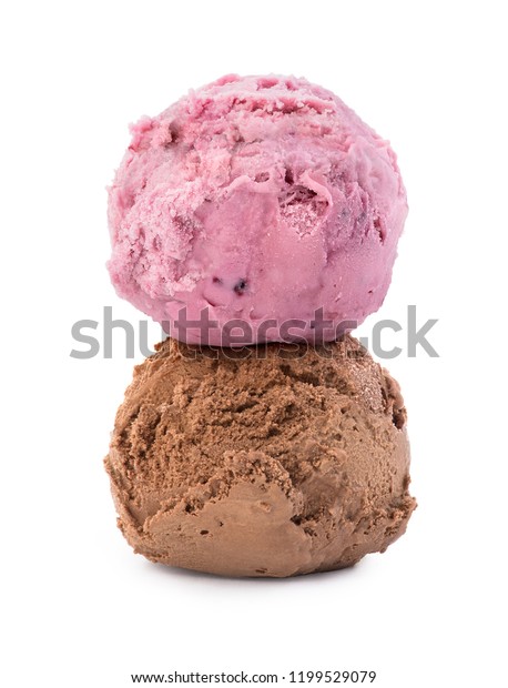 two scoops ice cream