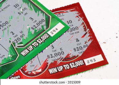 Two scratch lottery tickets