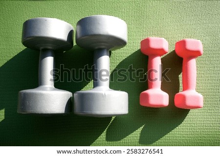 Similar – Image, Stock Photo Close-up of three weights used to calibrate an analytical balance.