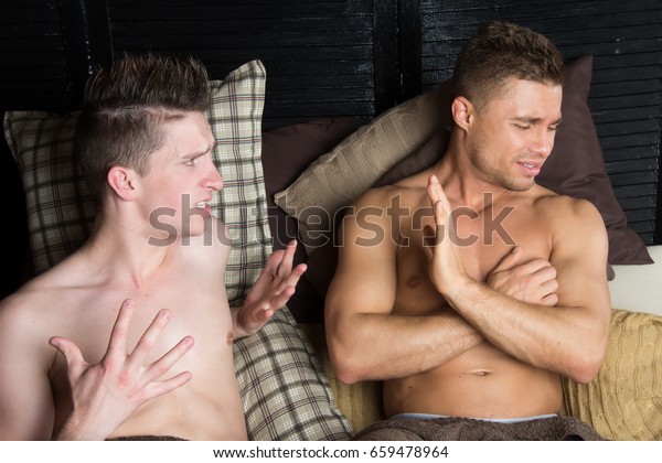 Zwei Junge Schwule Typen Lieben Sex