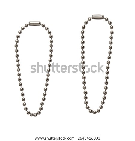   Two Silver Chains for Design Use 