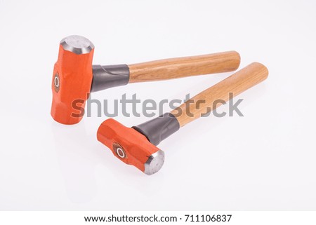 two sledgehammer on white background
