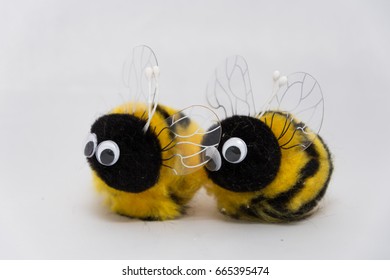 Two Small Cute Bumble Bee Plush Stock Photo 665395474 | Shutterstock