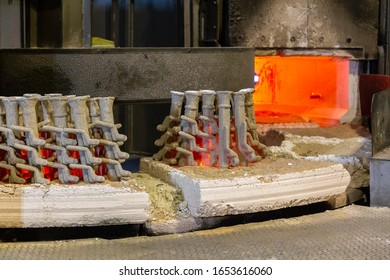 Two Stacks Of Industrial Lost Wax Shells Went Off From Rotating Kiln