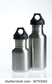 Two Stainless Steel Water Bottles Small Stock Photo 34753363 | Shutterstock