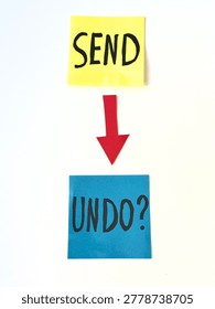 Two sticky notes show 