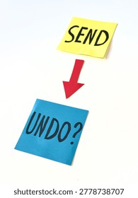 Two sticky notes show 