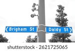 Two street signs in Auckland, New Zealand