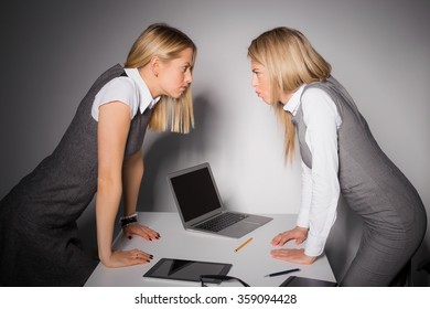 Two Stubborn Business Women 