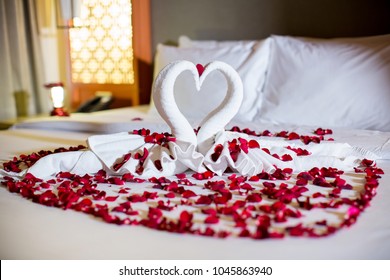 Rose Petals On Bed Images Stock Photos Vectors Shutterstock