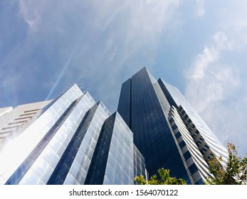 Two Tall Buildings Next Each Other Stock Photo 1564070122 | Shutterstock