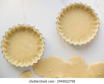 Two Tart Shells Filled With Pastry