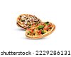 slice of pizza isolated