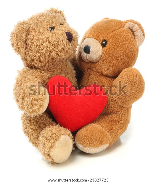 two teddy bears