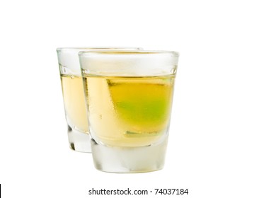 420 Two isolated shots tequila Images, Stock Photos & Vectors ...