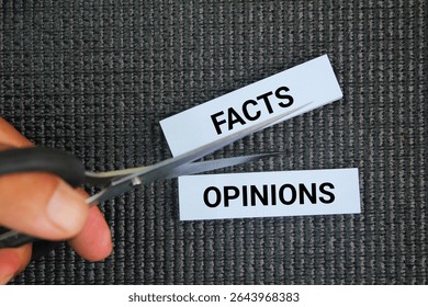 Two things need to be separated: Facts and opinions. they serve different purposes in communication, decision-making, and understanding.