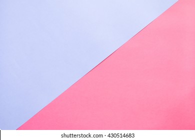 Two Tone Of Blue And Red Paper Background.