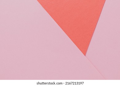 Two Tone Texture With Empty Space. Pink Shade Pastel Paper Background.