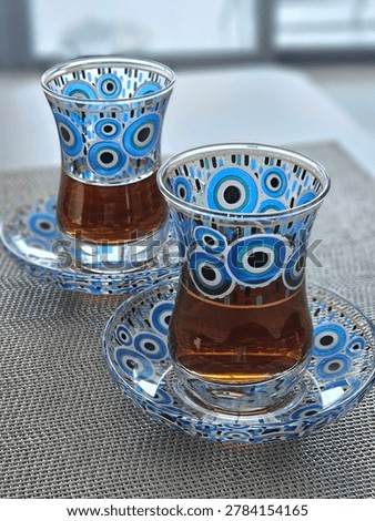 Two Turkish tea cups set 