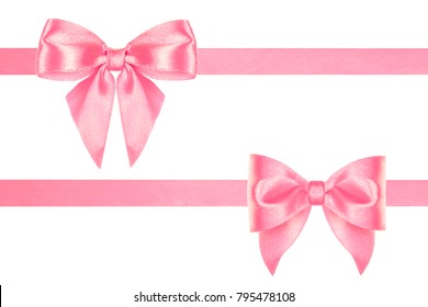 Two Types Isolated Decorative Present Pink Stock Photo 795478108 ...
