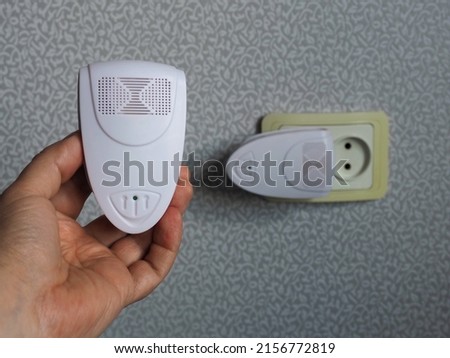 Two ultrasonic pest repellents. Device for repelling mosquitoes and flies. Housing protection against insects, mice and rats