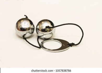 Two Vaginal Lover Balls Chrome Isolated Stock Photo (Edit Now) 1094429993