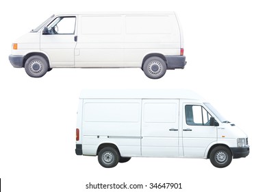 Two Vans Under The White Background