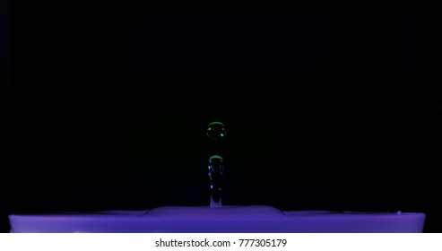 Two Water Drops Almost Hit