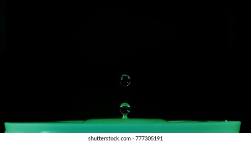 Two Water Drops Almost Hit