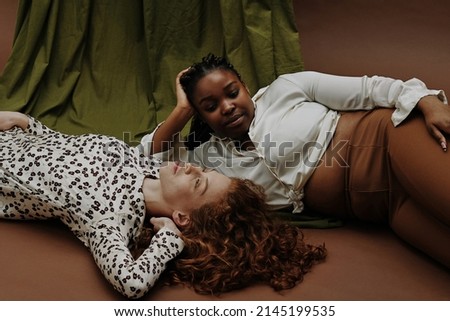 Two women of different types