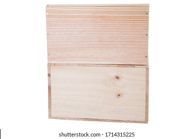 Two Wooden Box In Wood For Six Wine Bottle