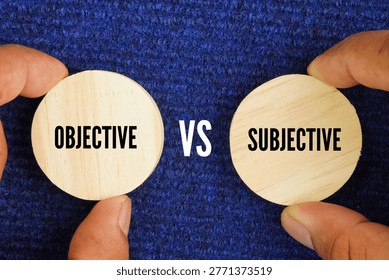 Two words objective vs subjective. objective is what is true, while subjective is how it feels or is perceived.