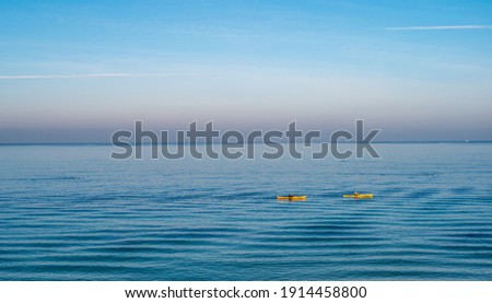 Similar – Image, Stock Photo Yellow boat at the lake