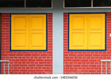 Yellow House With Red Door Images Stock Photos Vectors