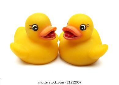 2 rubber ducks