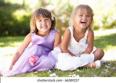 Two Young Girls Posing Park Stock Photo (Edit Now) 66389257