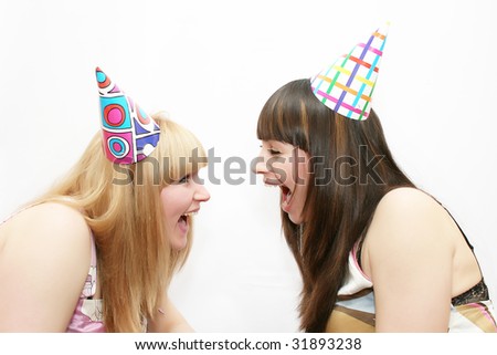 Similar – Young couple celebrating a birthday