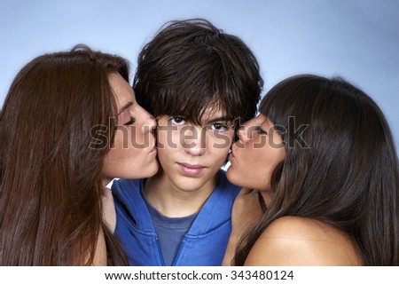 Women teen kissing images