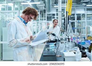 Two Zombies Pretending To Work In Lab
